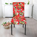 Japanese Food Pattern Print Dining Chair Slipcover