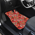 Japanese Food Pattern Print Front and Back Car Floor Mats