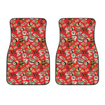 Japanese Food Pattern Print Front Car Floor Mats