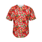 Japanese Food Pattern Print Men's Baseball Jersey