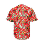 Japanese Food Pattern Print Men's Baseball Jersey
