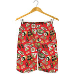 Japanese Food Pattern Print Men's Shorts