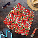Japanese Food Pattern Print Men's Shorts