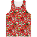 Japanese Food Pattern Print Men's Tank Top