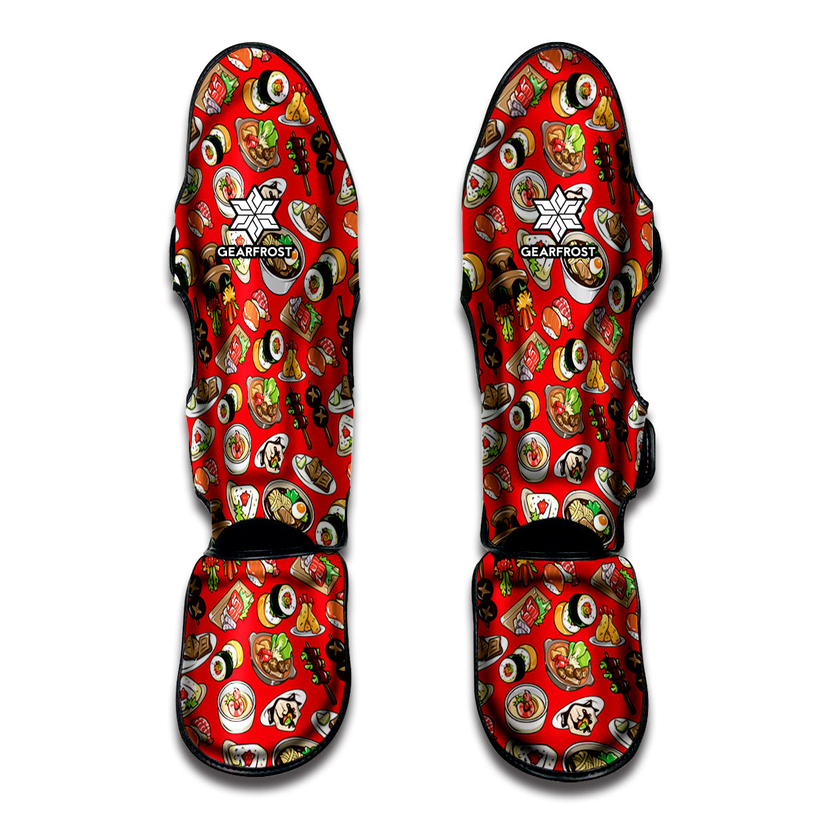Japanese Food Pattern Print Muay Thai Shin Guard