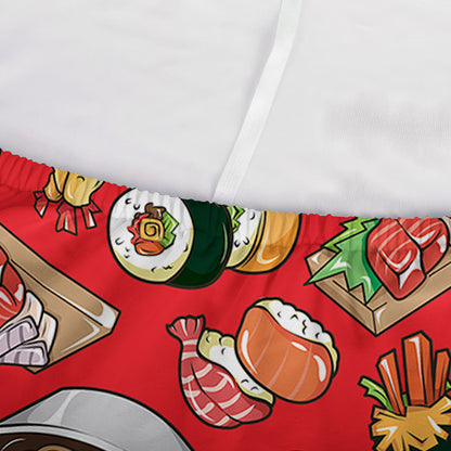 Japanese Food Pattern Print Sofa Cover