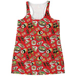 Japanese Food Pattern Print Women's Racerback Tank Top