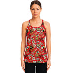 Japanese Food Pattern Print Women's Racerback Tank Top