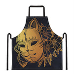 Japanese Fox Mask Print Apron