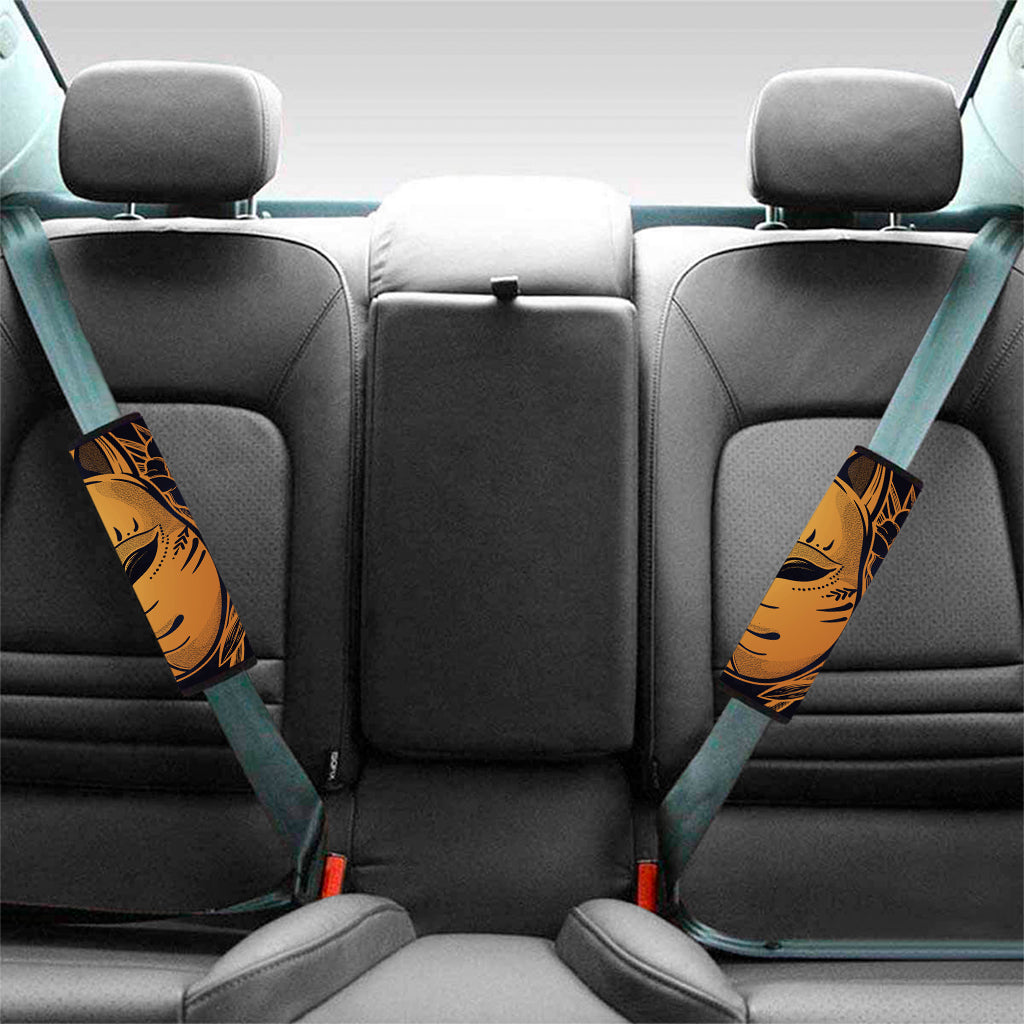 Japanese Fox Mask Print Car Seat Belt Covers