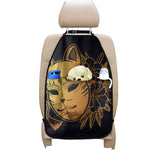 Japanese Fox Mask Print Car Seat Organizers
