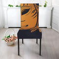 Japanese Fox Mask Print Dining Chair Slipcover