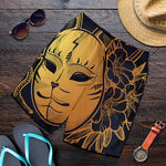 Japanese Fox Mask Print Men's Shorts