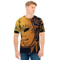 Japanese Fox Mask Print Men's T-Shirt