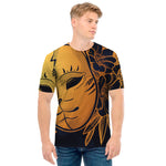 Japanese Fox Mask Print Men's T-Shirt