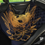 Japanese Fox Mask Print Pet Car Back Seat Cover