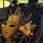 Japanese Fox Mask Print Pet Car Back Seat Cover