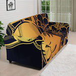 Japanese Fox Mask Print Sofa Cover