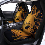 Japanese Fox Mask Print Universal Fit Car Seat Covers