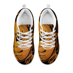 Japanese Fox Mask Print White Sneakers