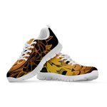 Japanese Fox Mask Print White Sneakers