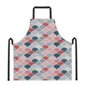 Japanese Geometric Pattern Print Apron