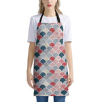 Japanese Geometric Pattern Print Apron