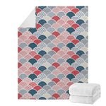Japanese Geometric Pattern Print Blanket