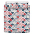 Japanese Geometric Pattern Print Duvet Cover Bedding Set