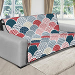 Japanese Geometric Pattern Print Futon Protector