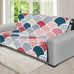 Japanese Geometric Pattern Print Futon Protector