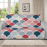 Japanese Geometric Pattern Print Futon Protector