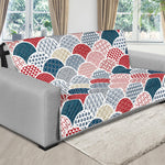 Japanese Geometric Pattern Print Futon Protector