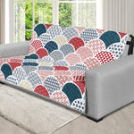 Japanese Geometric Pattern Print Futon Protector