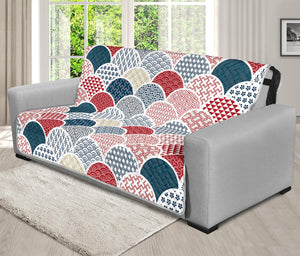 Japanese Geometric Pattern Print Futon Protector