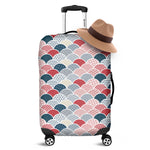 Japanese Geometric Pattern Print Luggage Cover