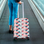 Japanese Geometric Pattern Print Luggage Cover