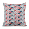 Japanese Geometric Pattern Print Pillow Cover