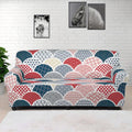 Japanese Geometric Pattern Print Sofa Cover