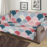 Japanese Geometric Pattern Print Sofa Protector