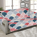 Japanese Geometric Pattern Print Sofa Protector