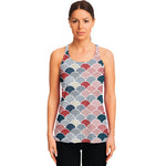 Japanese Geometric Pattern Print Women's Racerback Tank Top