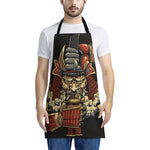 Japanese Ghost Samurai Print Apron