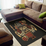 Japanese Ghost Samurai Print Area Rug