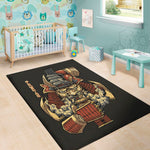 Japanese Ghost Samurai Print Area Rug