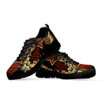Japanese Ghost Samurai Print Black Sneakers