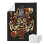 Japanese Ghost Samurai Print Blanket