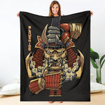 Japanese Ghost Samurai Print Blanket