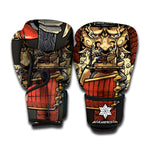 Japanese Ghost Samurai Print Boxing Gloves