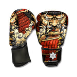 Japanese Ghost Samurai Print Boxing Gloves